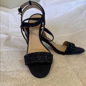 Chic Navy Embellished Heels